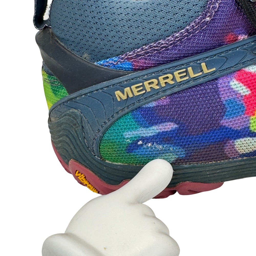 Merrell Rainbow Gore-Tex Hiking Boots Women's 8 Vibram Tie Dye Trail Shoe - Picture 6 of 11
